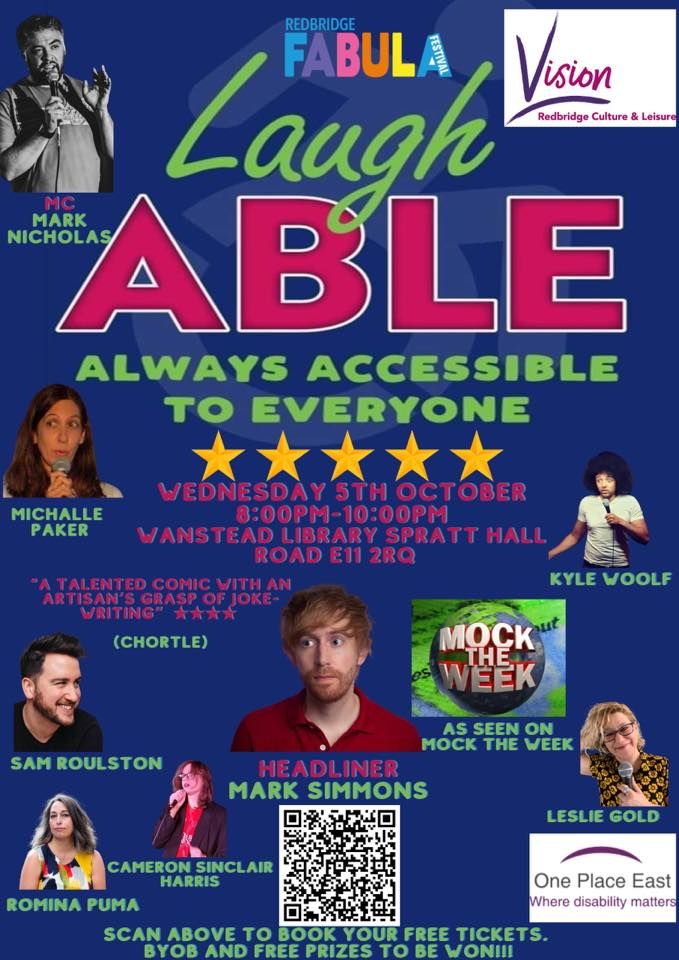 Fabula Festival Presents Laugh-Able Comedy Night Wednesday 5th October