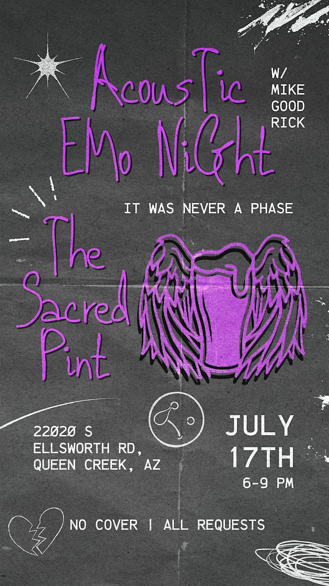 Emo Night Queen Creek AZ | Live Music at The Sacred Pint | Pop