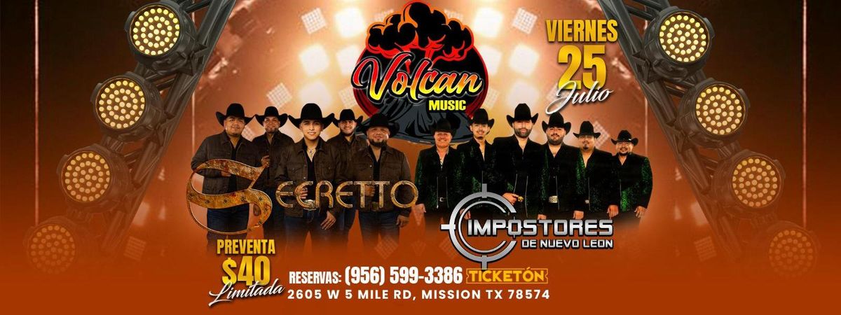 Secretto & Impostores de Nuevo León in Mission, 25 July | Event in Mission | AllEvents