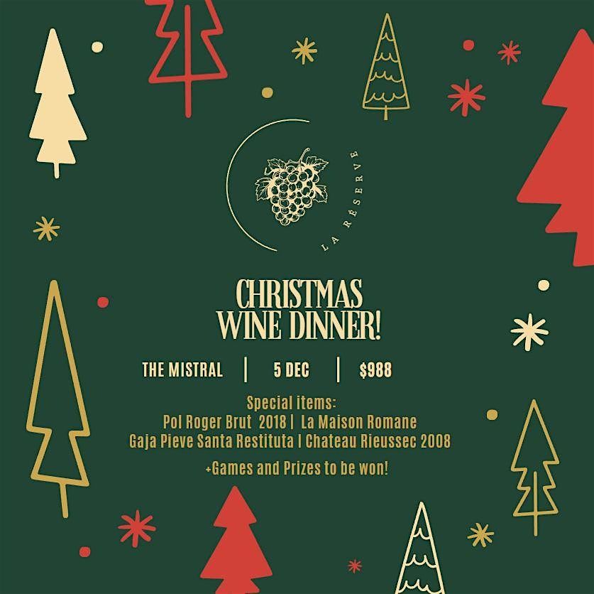Christmas wine dinner at The Mistral, 5 December | Event in Hong Kong | AllEvents
