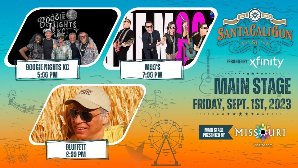 SantaCaliGon Days Festival Main Stage Lineup Friday, Sept. 1, 2025
