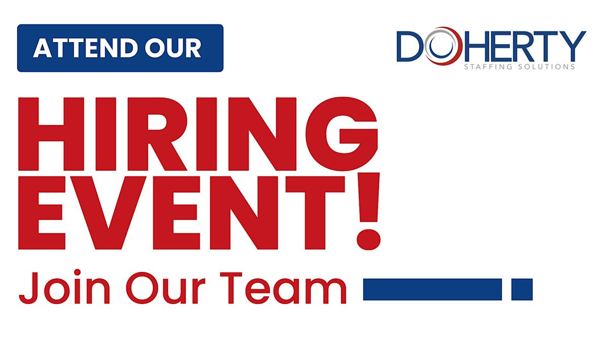 Doherty Staffing Solutions Hiring Event in Spencer, IA!, 4 December | Event in Spencer | AllEvents