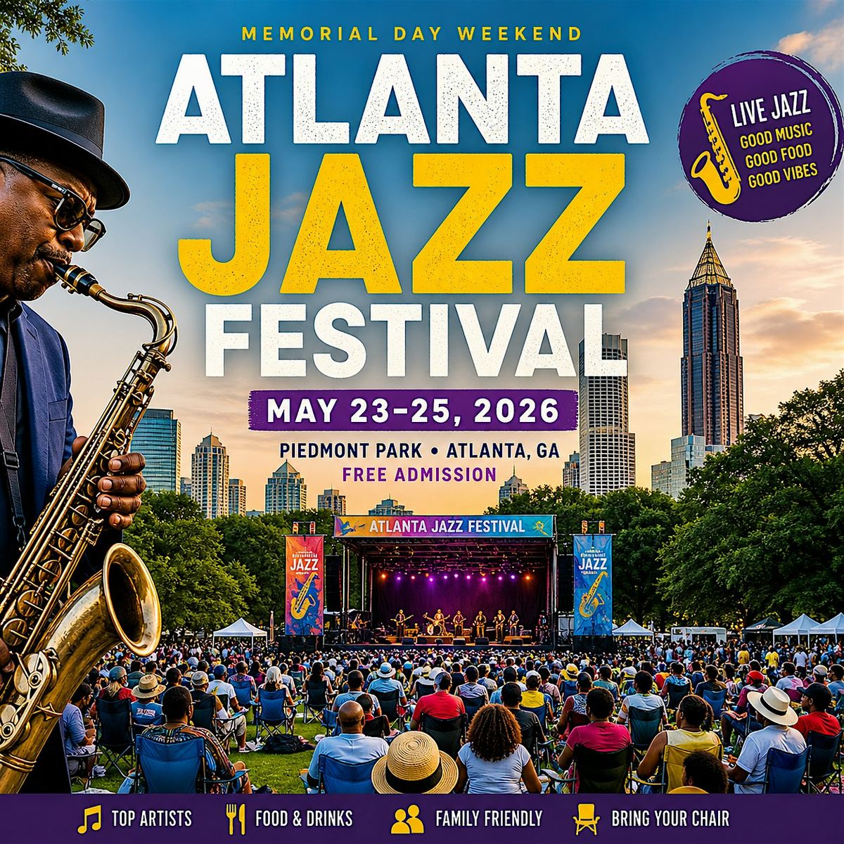 Atlanta Jazz Festival 2026 – Things to Do in Atlanta | AllEvents