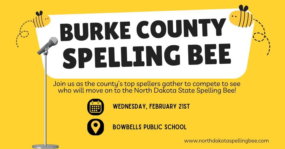 Burke County Spelling Bee, Bowbells Public School, February 21 2024