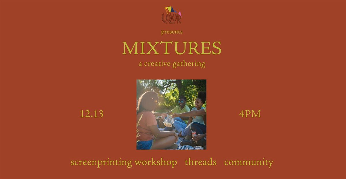 Mixtures: a creative gathering, 13 December | Event in Austin | AllEvents
