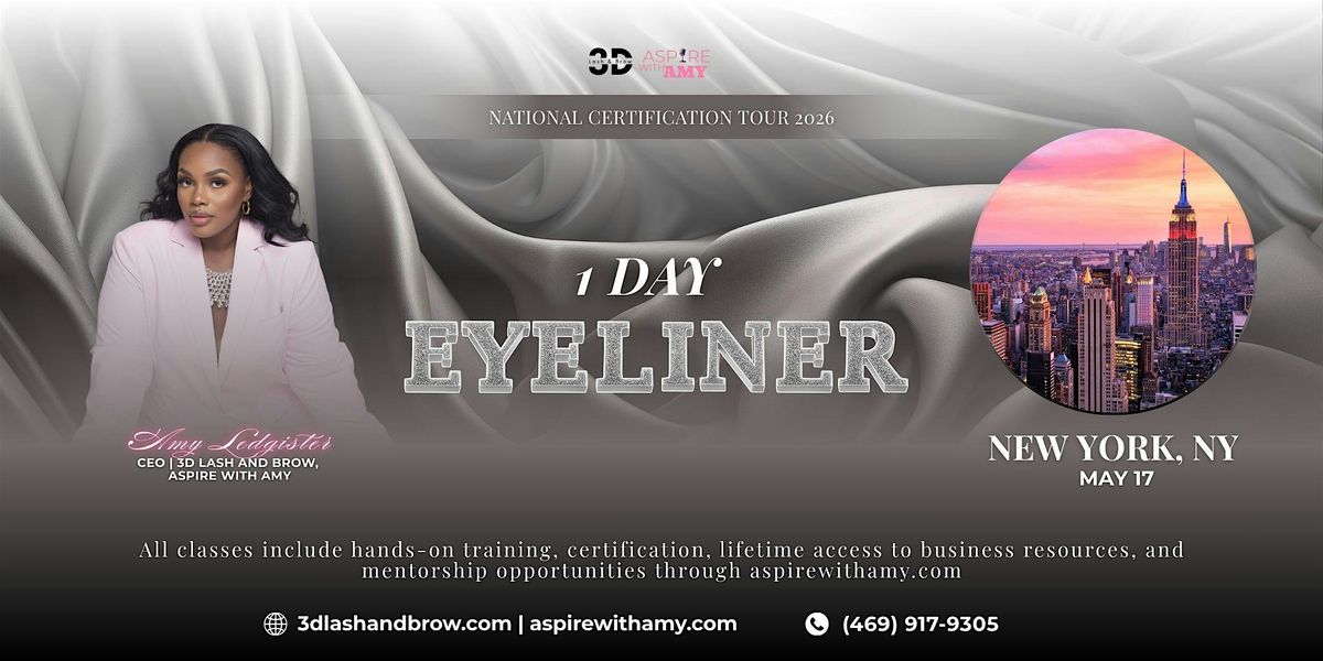EYELINER CERTIFICATION –  NEW YORK, NY (MAY 17, 2026), 17 May | Event in Atlanta | AllEvents