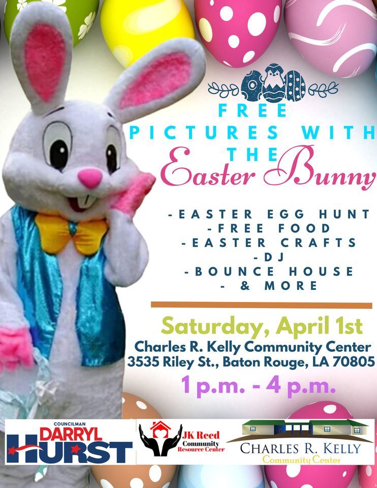 Free Photos with the Easter Bunny, Charles R Kelly Community Center