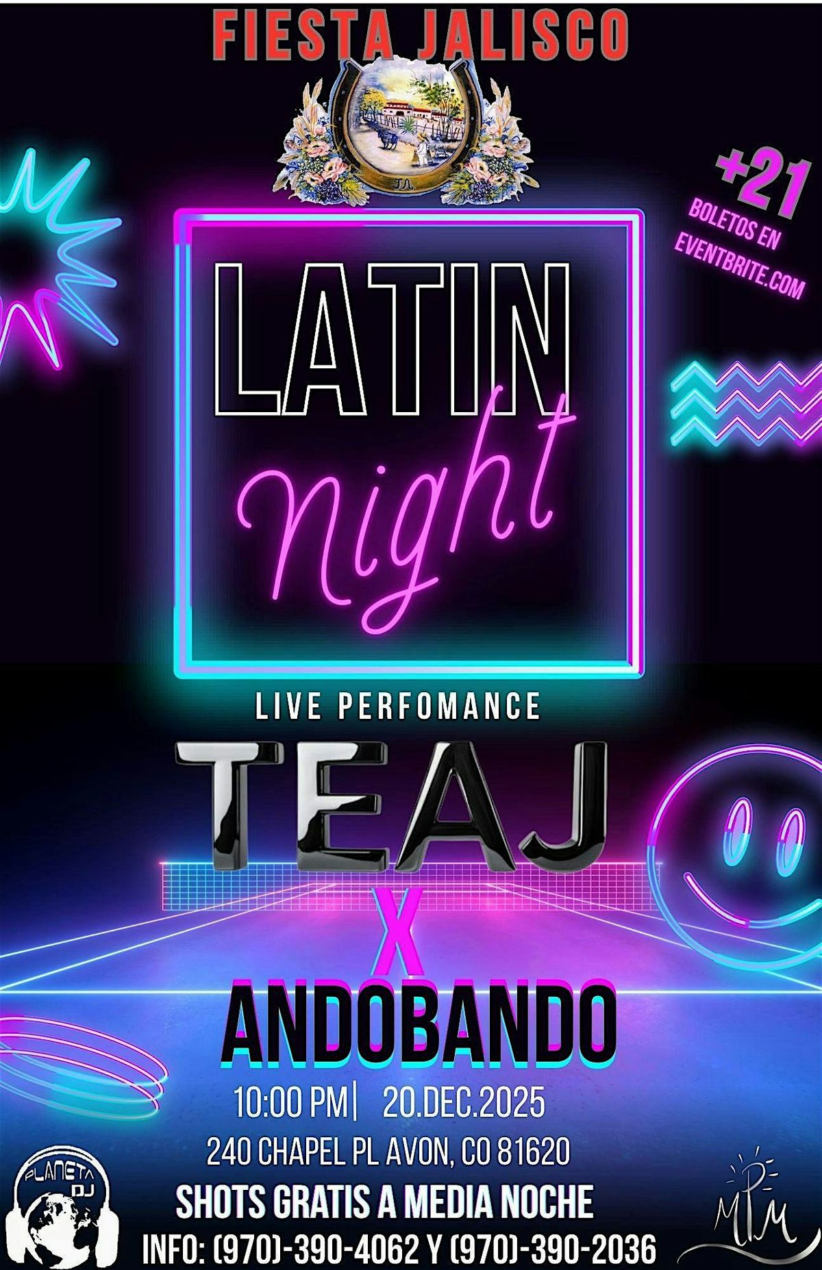 Latin Night (Teaj X AndoBando), 20 December | Event in Avon | AllEvents
