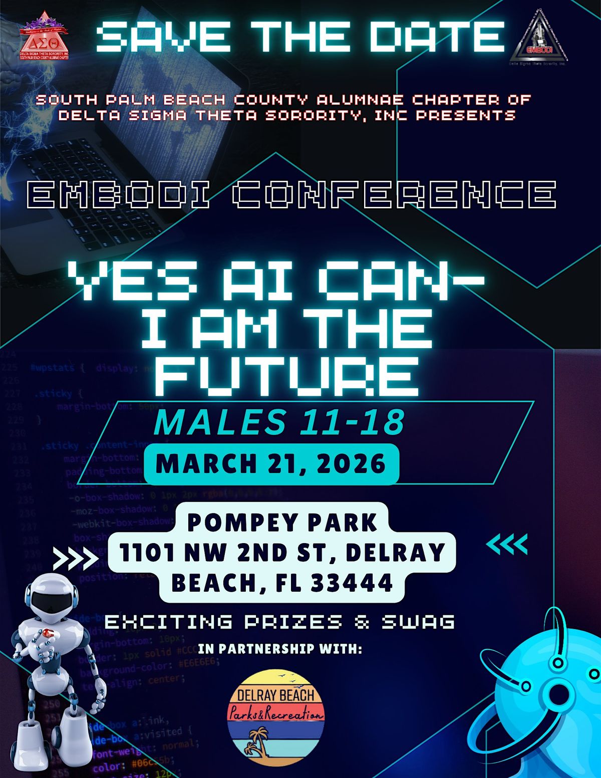 EMBODI Conference 2026-YES ‘AI’ CAN — I Am the Future, 21 March | Event in Delray Beach | AllEvents