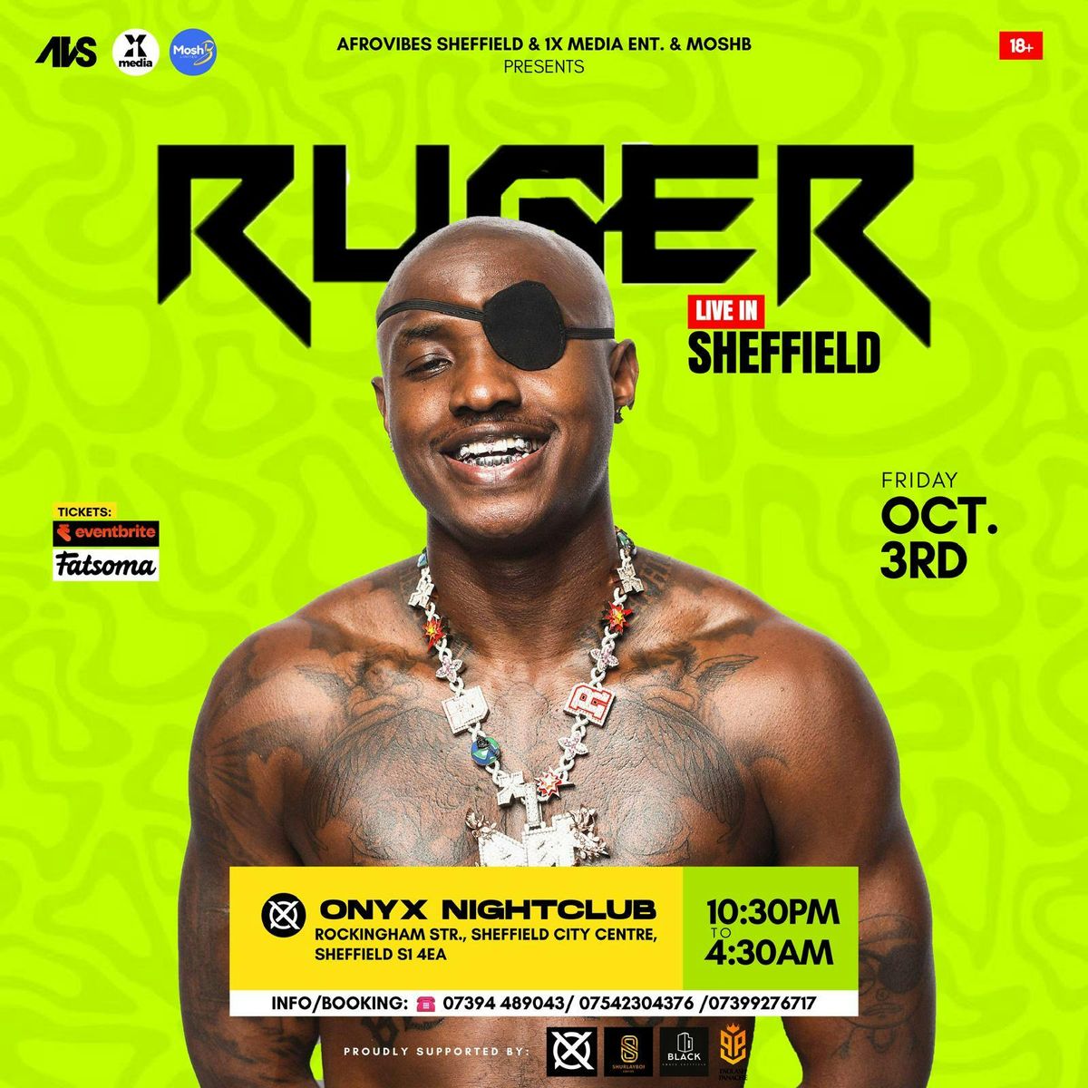 RUGER LIVE IN SHEFFIELD, 3 October | Event in Sheffield | AllEvents