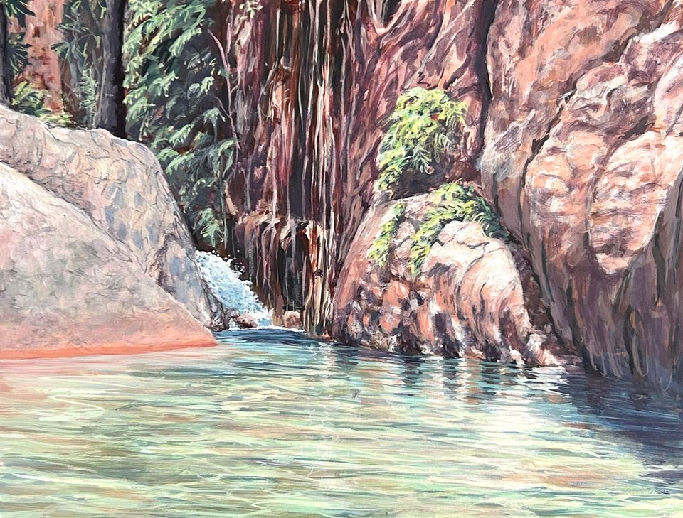 Paint the Kimberley (acrylics) with Louise Collier at Settlers Art Studios, Settlers
