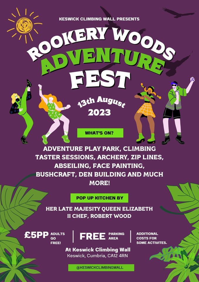 Rookery Woods Adventure Fest , Keswick Climbing Wall & Outdoor Activity