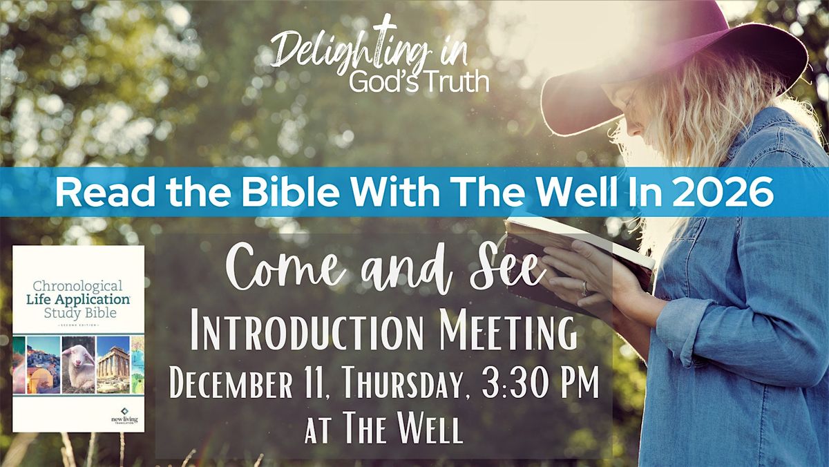 Introduction to Delighting in God's Truth at The Well, 11 December | Event in Cumming | AllEvents