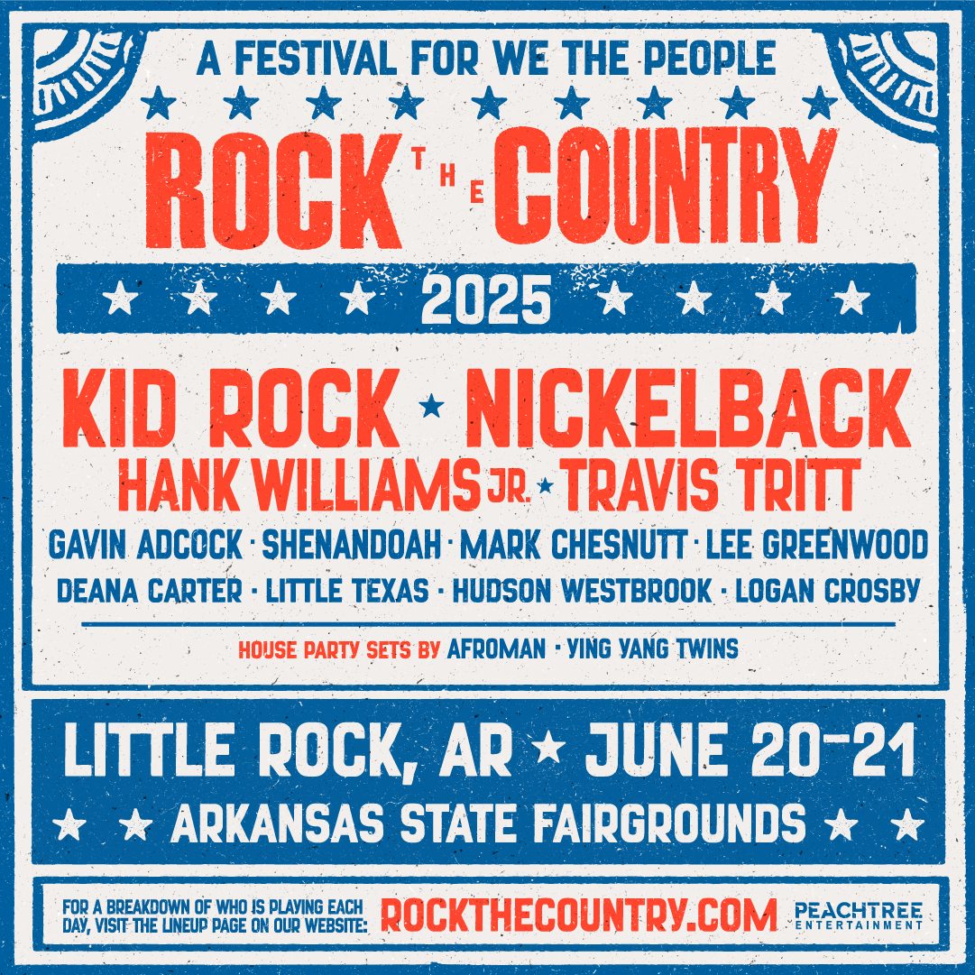 2025 Rock The Country Little Rock - Saturday at Arkansas State Fair Grounds, 21 June | Event in Little Rock