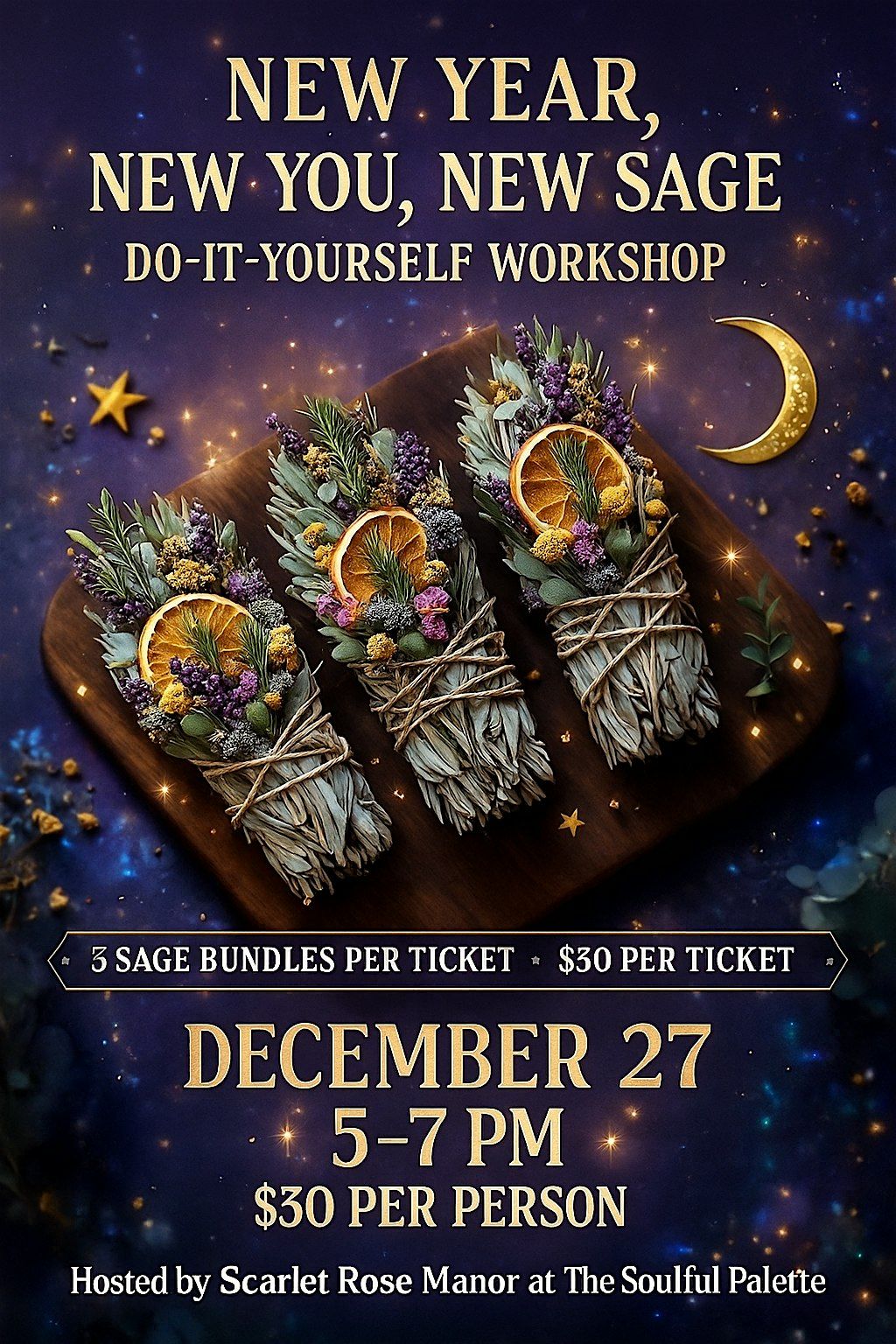 New Year, New You- DIY Sage Bundles, 27 December | Event in Middleborough | AllEvents