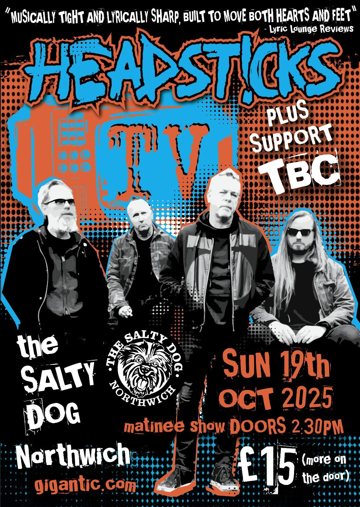 Headsticks MATINEE SHOW, 19 October | Event in Northwich | AllEvents
