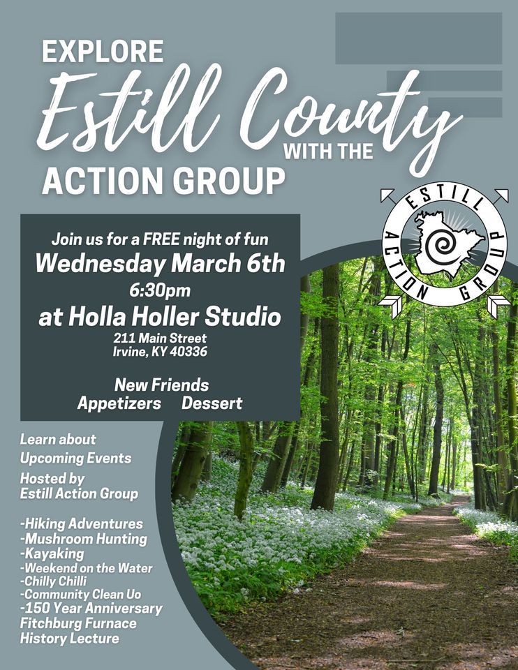 Estill Action Group Membership Drive, Holla Holler Studio 211 Main