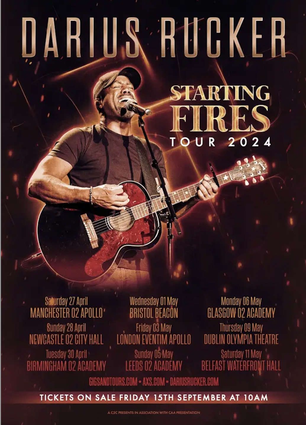 Darius Rucker London Tickets, 5 October | Event in London | AllEvents