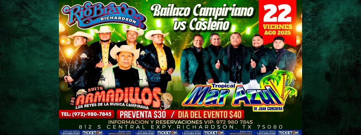 DUETO LOS ARMADILLOS & TROPICAL MAR AZUL in Richardson, 22 August | Event in Richardson | AllEvents