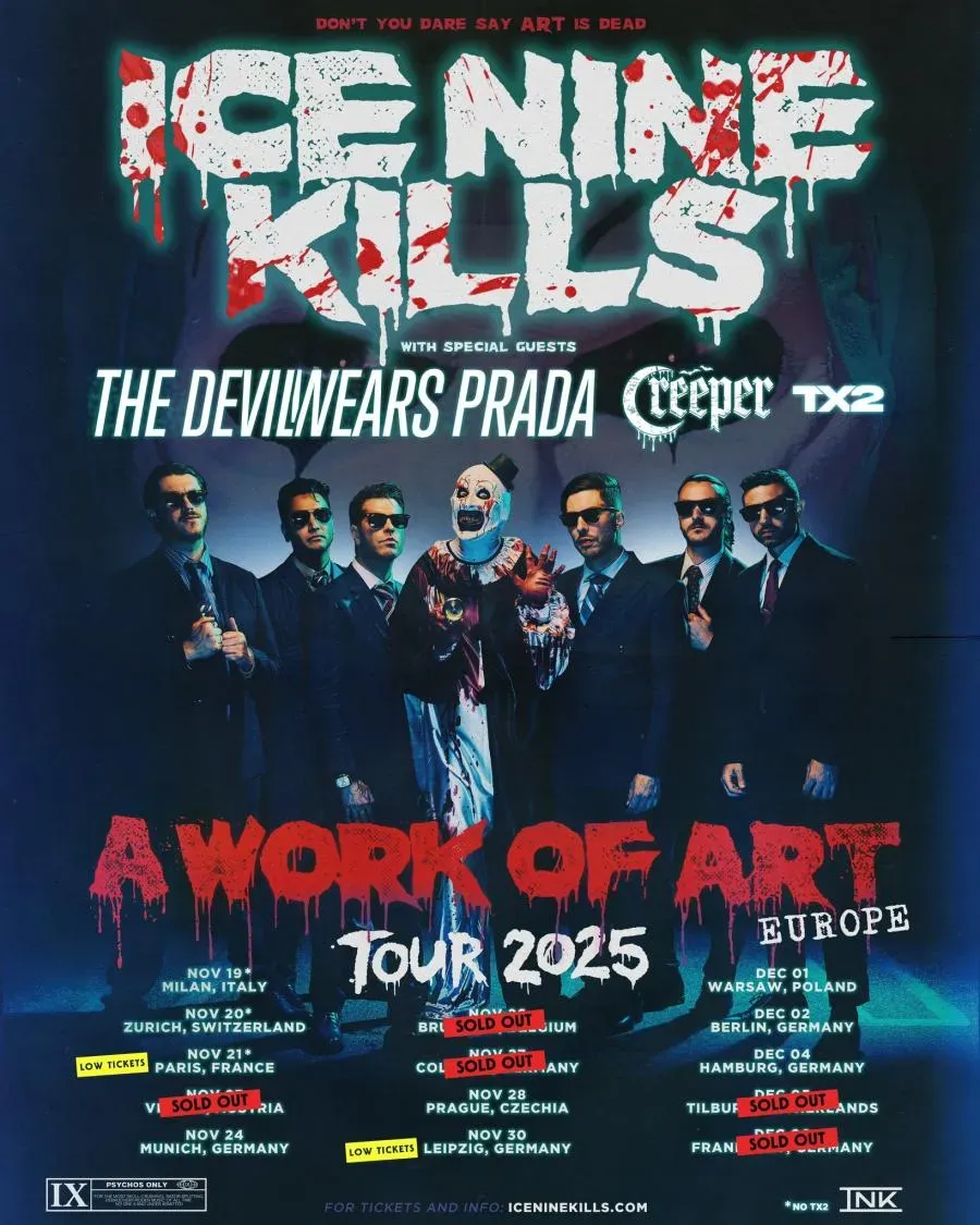 Ice Nine Kills at Loews Jersey Theater, Loew's Jersey Theater, Jersey ...