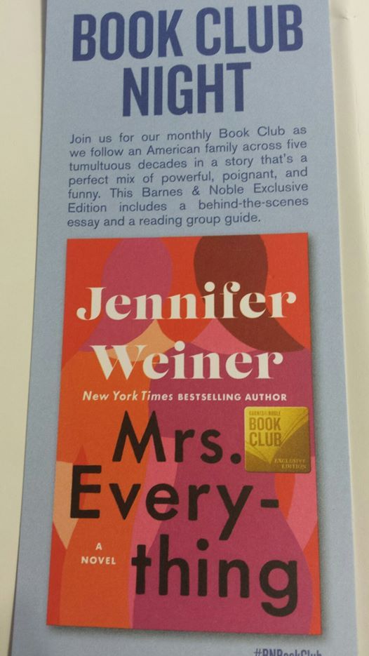 Book Club Mrs Everything At Barnes Noble Roanoke