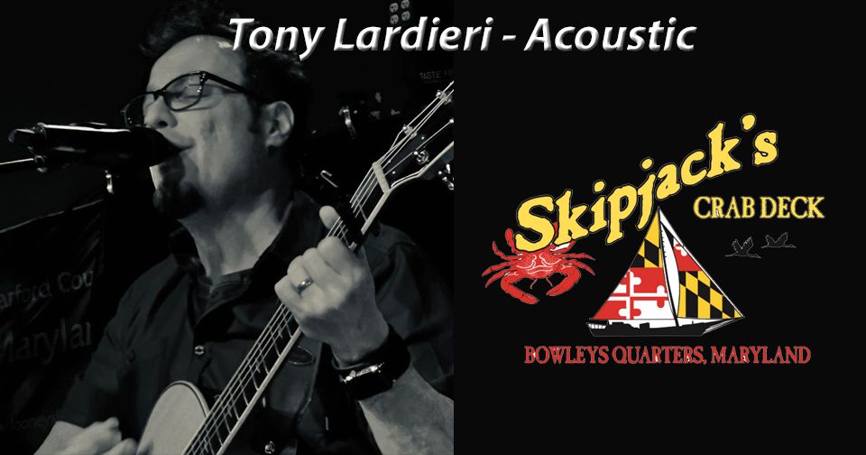 Tony Lardieri at Skipjacks, Skipjack's Crab Deck, Middle River, January