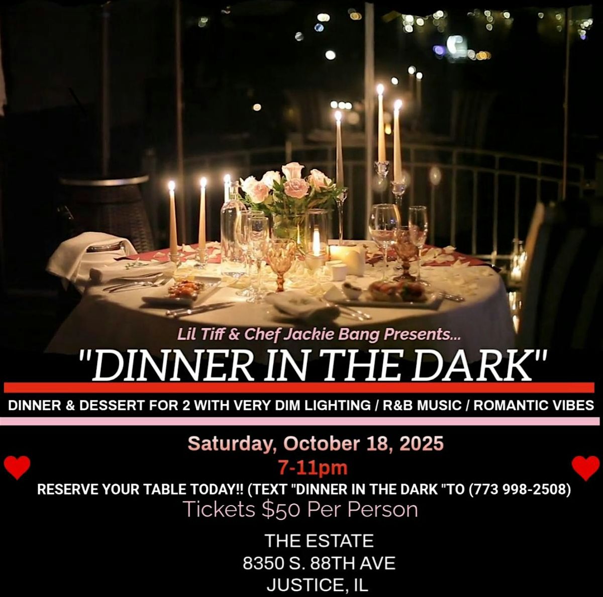 Dinner In The Dark, 18 October | Event in Justice | AllEvents