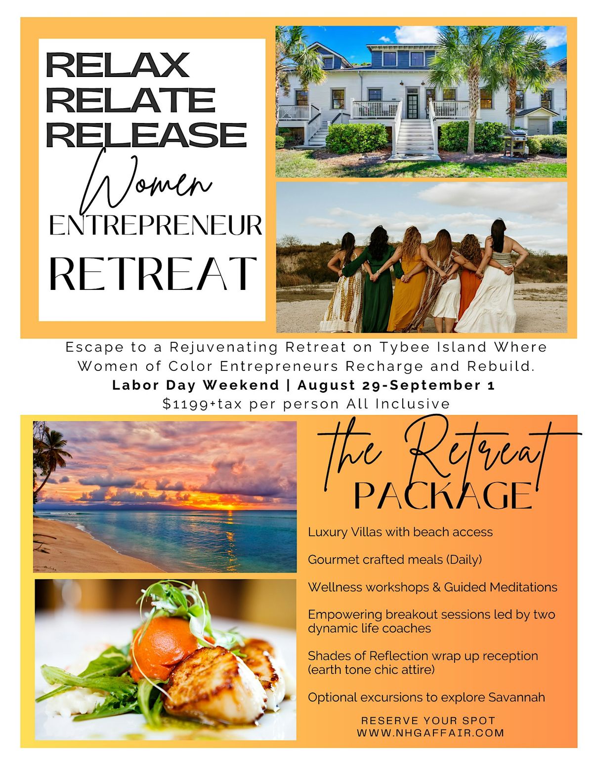 Relax,  Relate,  Release .......Retreat, 29 August | Event in Tybee Island | AllEvents