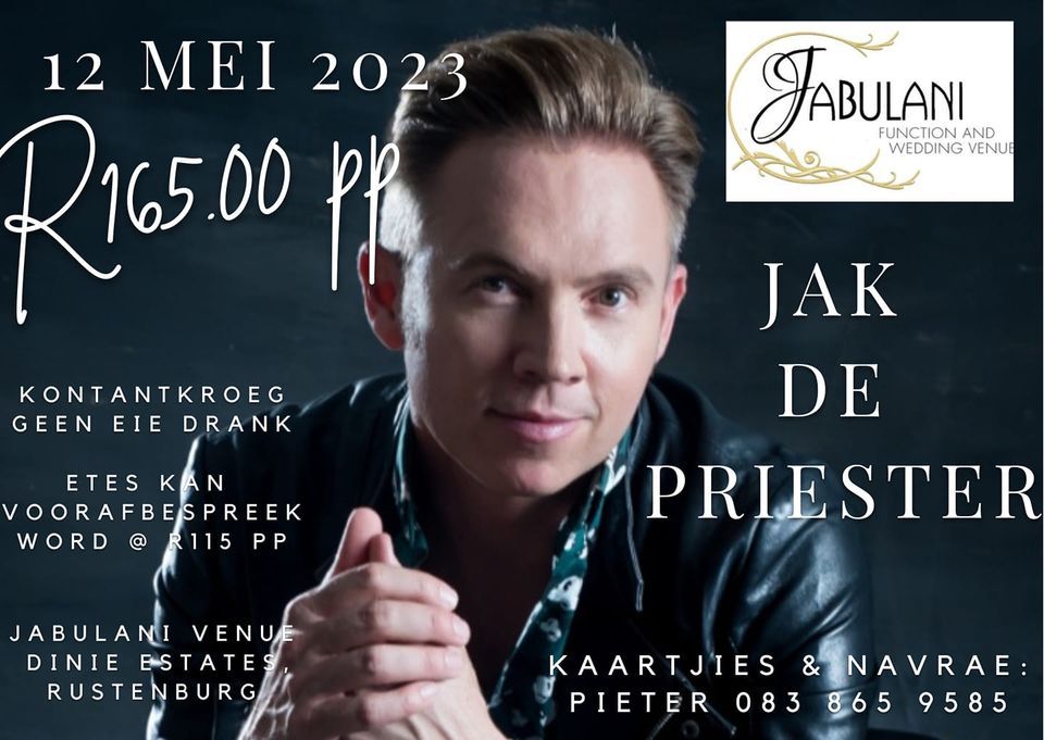 JAK DE PRIESTER is TERUG!, Jabulani Wedding, Functions & Conference