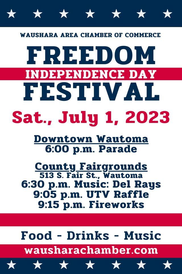 Freedom Fest Fireworks Show, Waushara County Fairgrounds, Wautoma, July