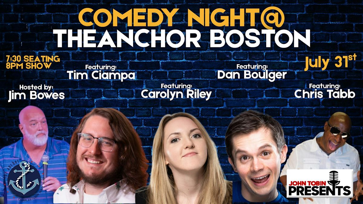 Comedy Night: Headliner Show at The Anchor, 21 August | Event in Boston | AllEvents