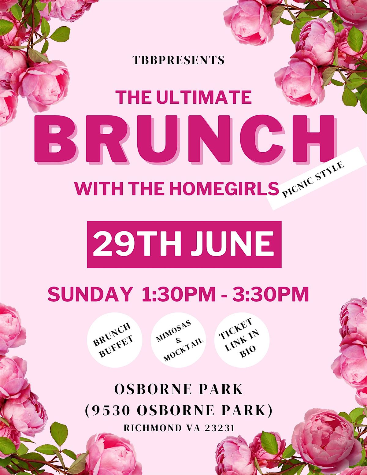 The Ultimate Brunch with the Homegirls  "Networking Event", 29 June | Event in Richmond | AllEvents