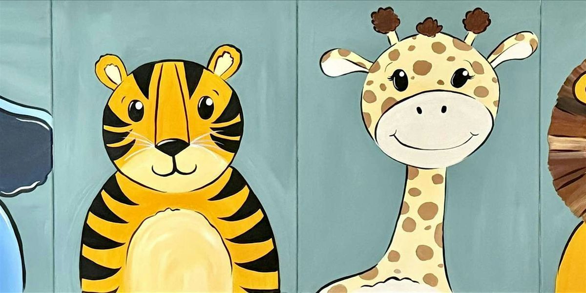 Adorable Safari Animal Scene - Paint and Sip by Classpop!™, 26 July | Event in Pasadena | AllEvents
