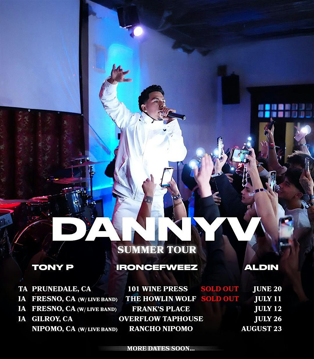 DannyV Live at Rancho Nipomo in the 805, 23 August | Event in Nipomo | AllEvents