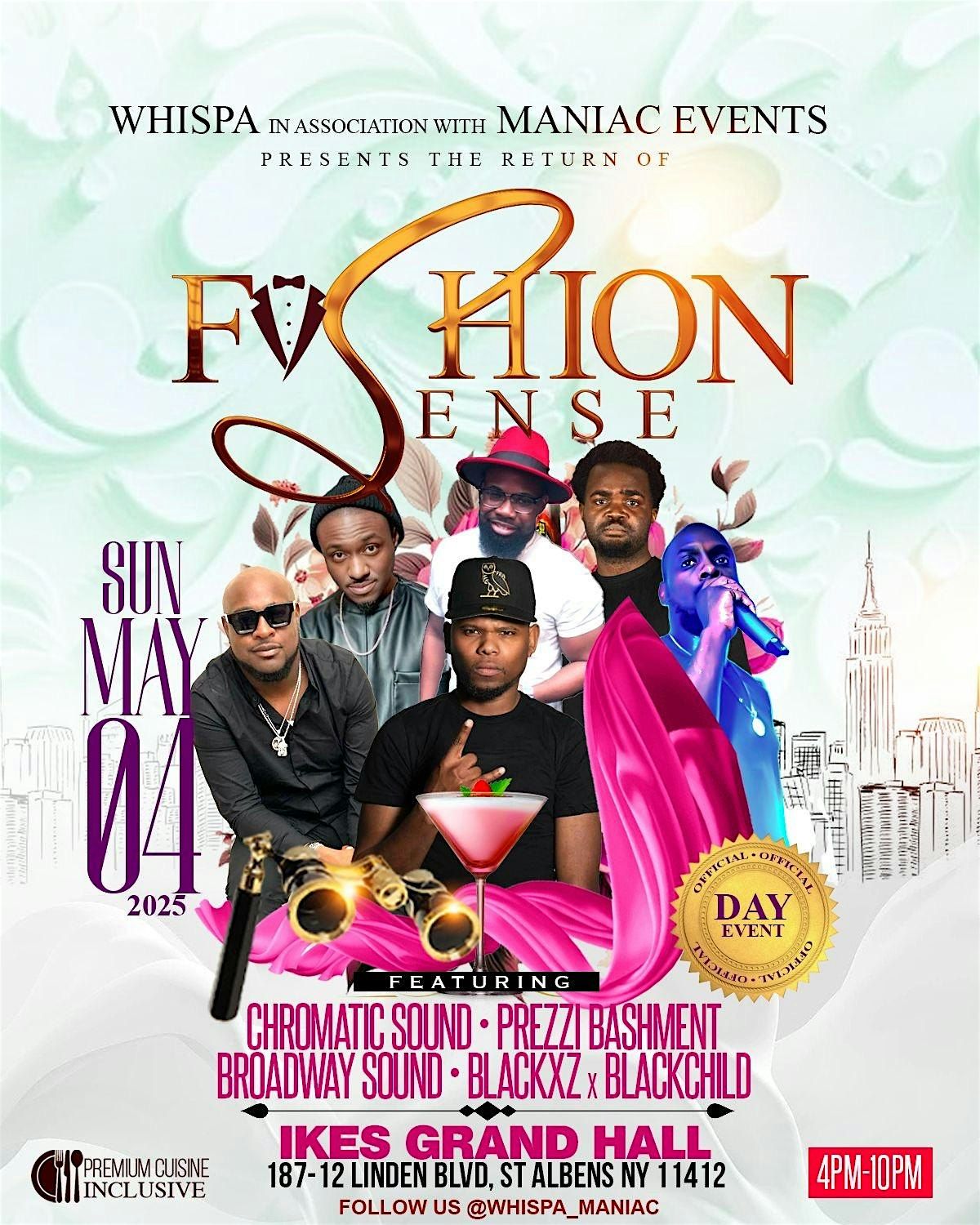 Fashion Sense Day party | Event in Queens | AllEvents