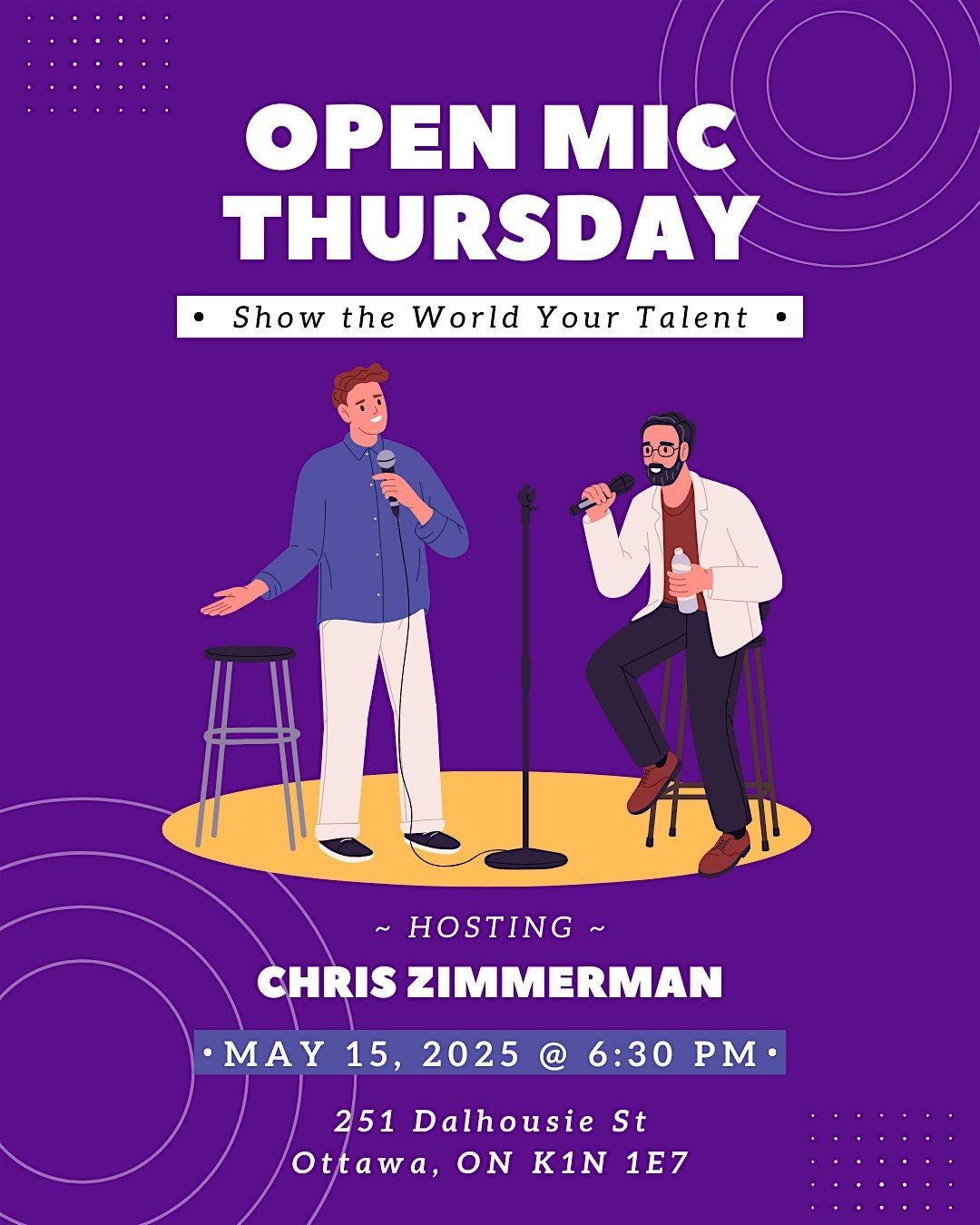 Open Mic at Bikkurim Studios, 15 May | Event in Ottawa | AllEvents