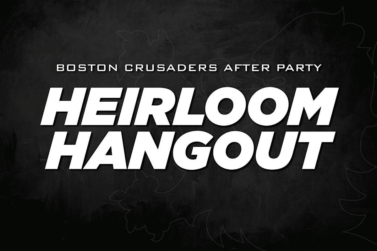 Boston Crusaders Heirloom Hangout, 8 August | Event in Indianapolis | AllEvents