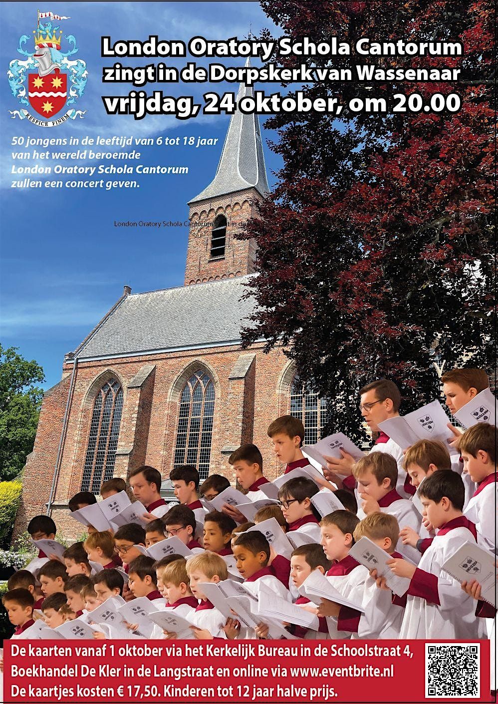 Concert London Oratory Schola Cantorum in de Dorpskerk Wassenaar, 24 October | Event in Wassenaar | AllEvents