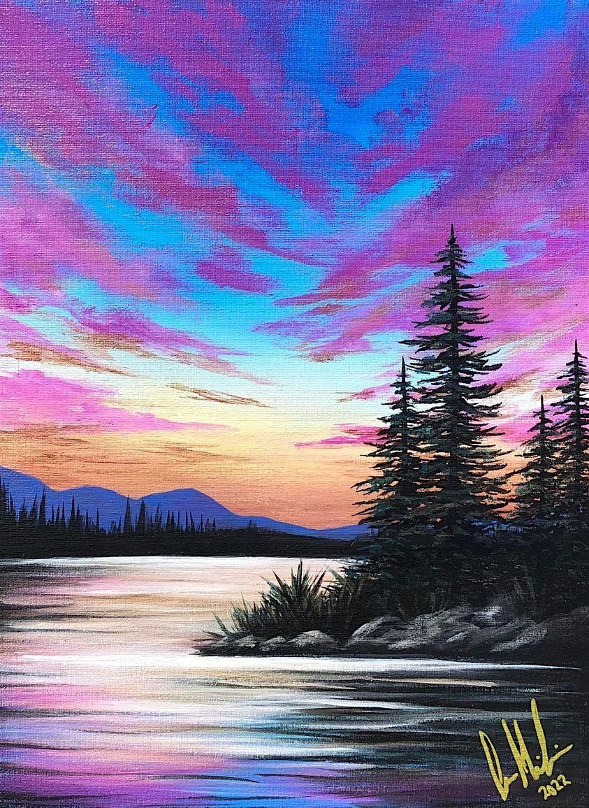Heavenly Horizons, a PAINT & SIP EVENT with Lisa, 13 August | Event in Waterville Valley | AllEvents