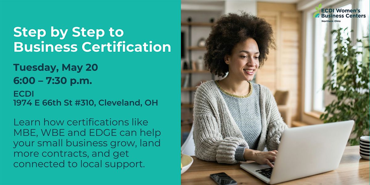 Step by Step to Business Certification - Cleveland, 20 May | Event in Cleveland | AllEvents