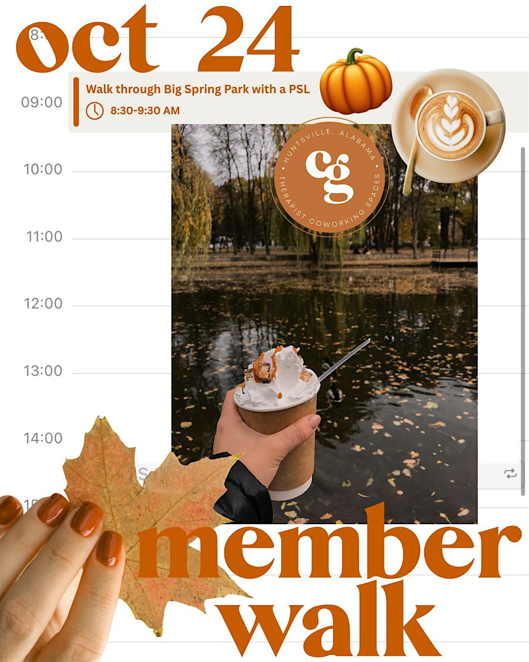 Fall Stroll & Sip: A Common Ground Member Walk, 24 October | Event in Huntsville | AllEvents