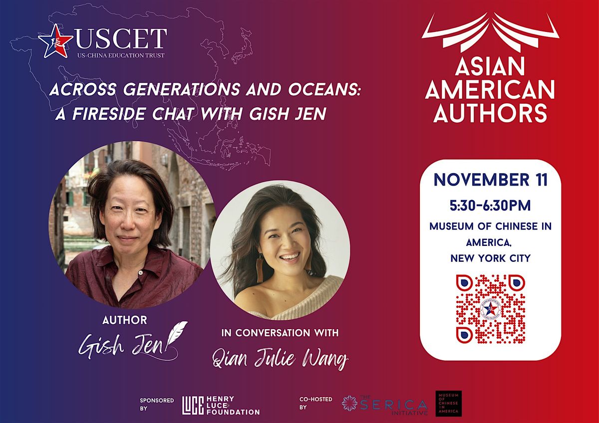 Across Generations and Oceans: A Fireside Chat with Gish Jen, 11 November | Event in New York | AllEvents