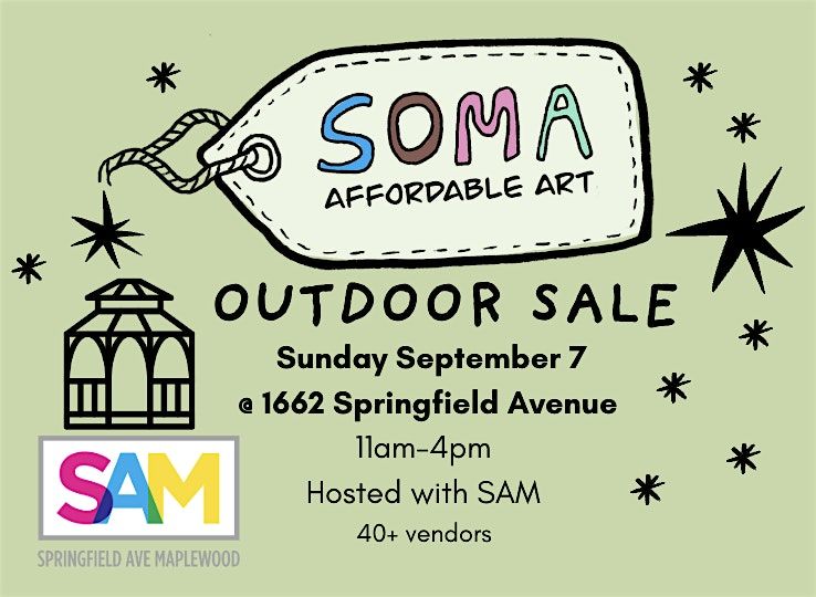 SOMA Affordable Art OUTDOOR Sale - hosted with SAM, 7 September | Event in Maplewood | AllEvents