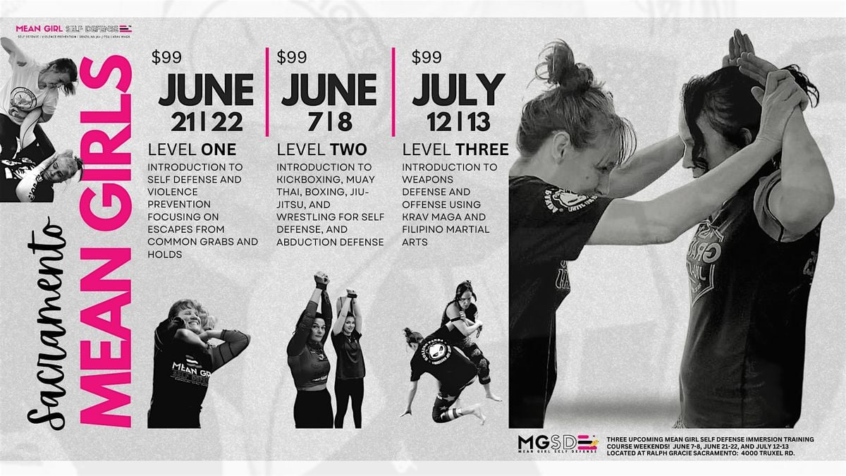 Mean Girl Self Defense Intro to Weapon Defense, 12 July | Event in Sacramento | AllEvents