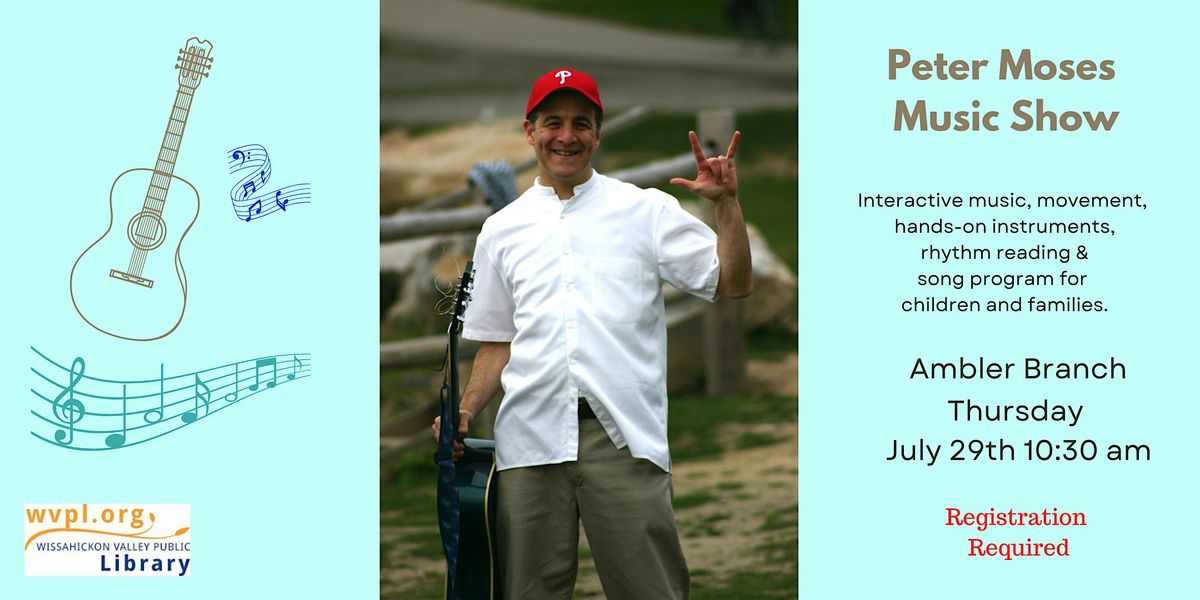 Peter Moses Musician, 29 July | Event in Ambler | AllEvents