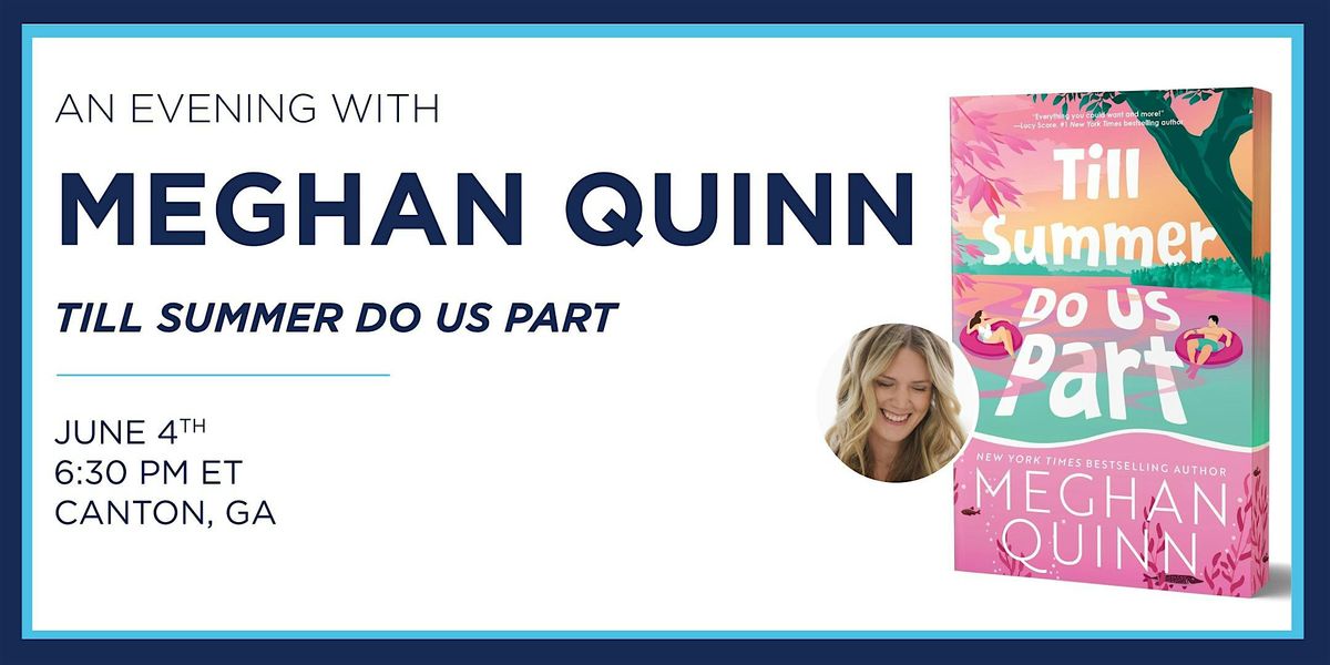 An Evening with Meghan Quinn, 4 June | Event in Canton | AllEvents
