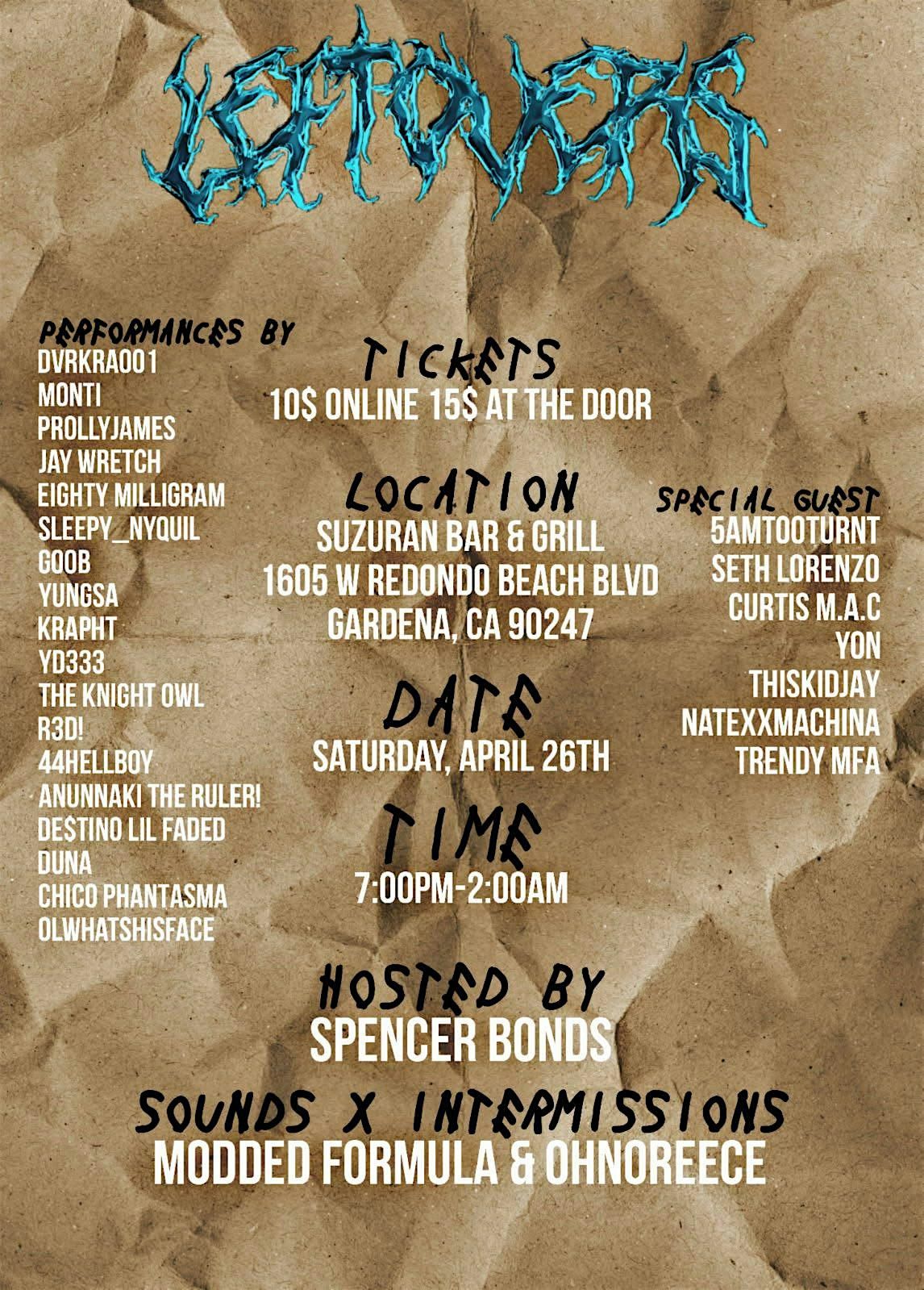 The Leftovers Show | Event in Gardena | AllEvents