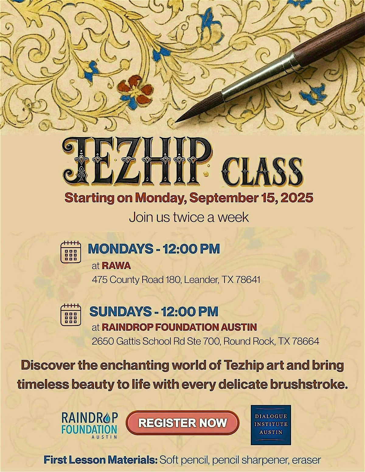 TEZHIP CLASS (Rawa) | Event in Leander | AllEvents