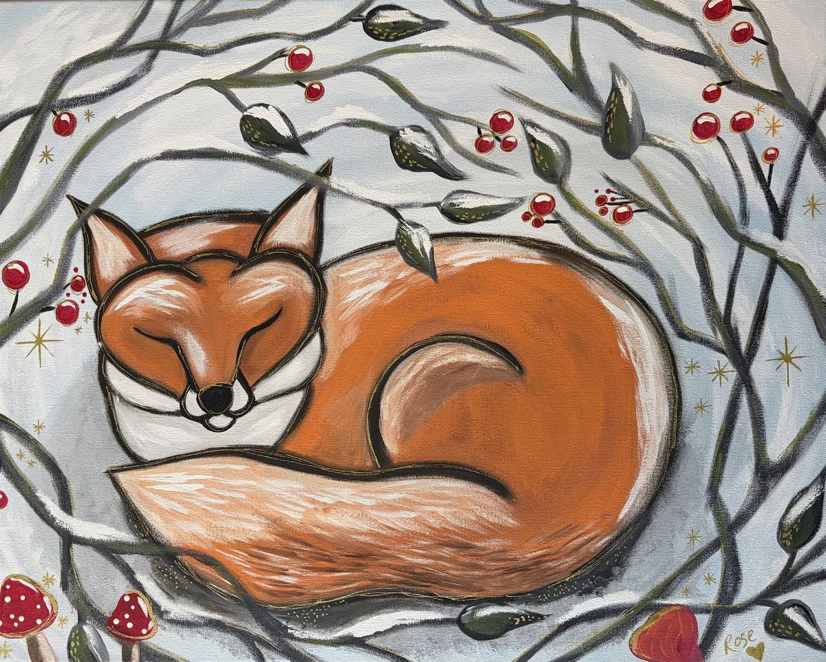 Paint Night for Adults_Russell United Church, Russell ON_SLEEPING FOX