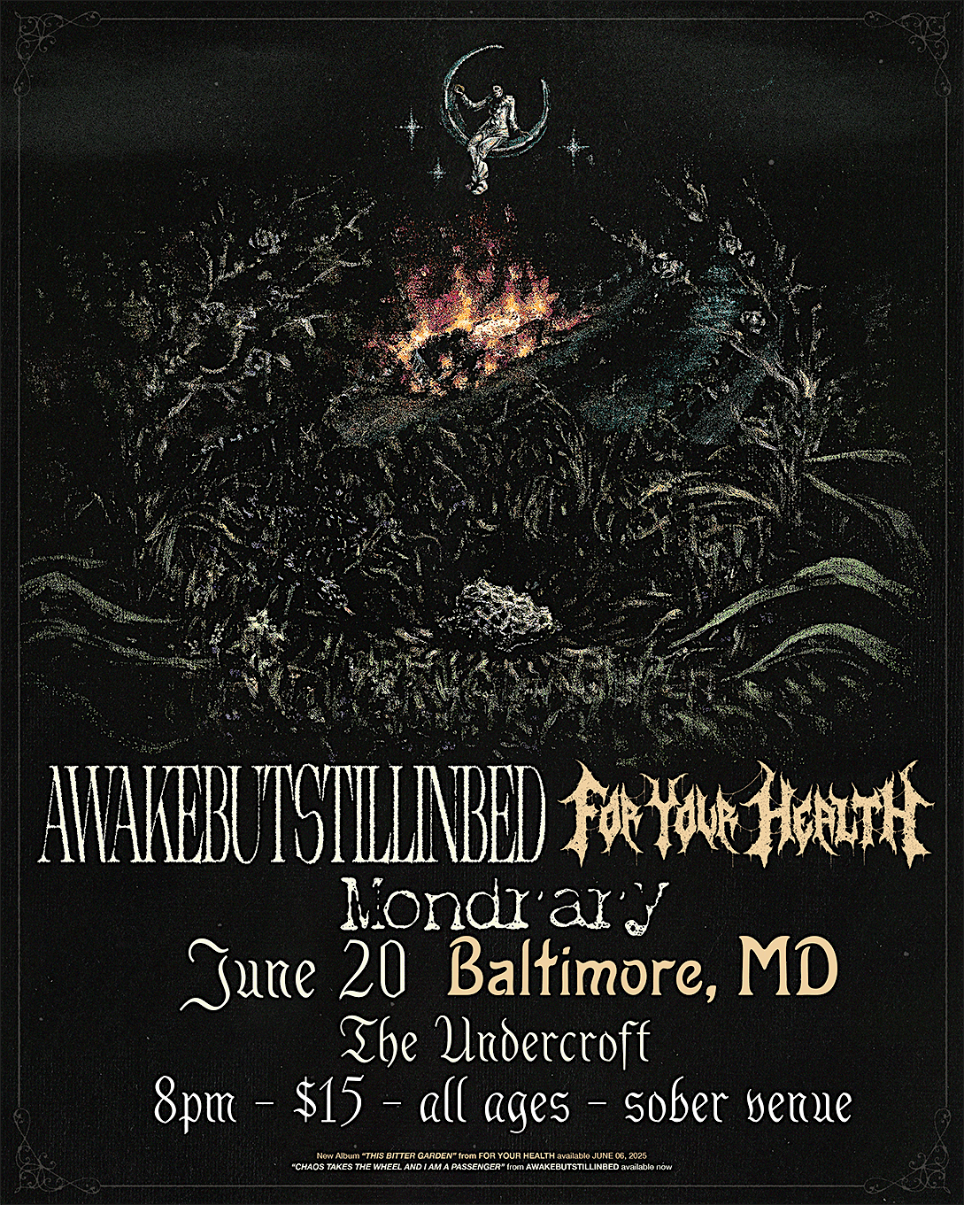 6/20 awakebutstillinbed, For Your Health, Mondrary @ the Undercroft, 20 June | Event in Baltimore | AllEvents